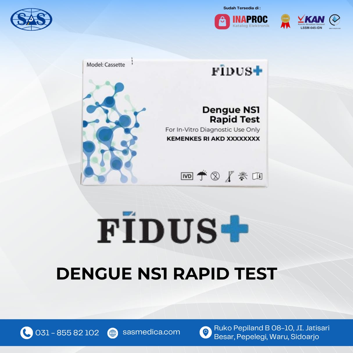 Rapid Test DENGUE NS1 FIDUS AKD Rapid Test DENGUE NS1 FIDUS AKD